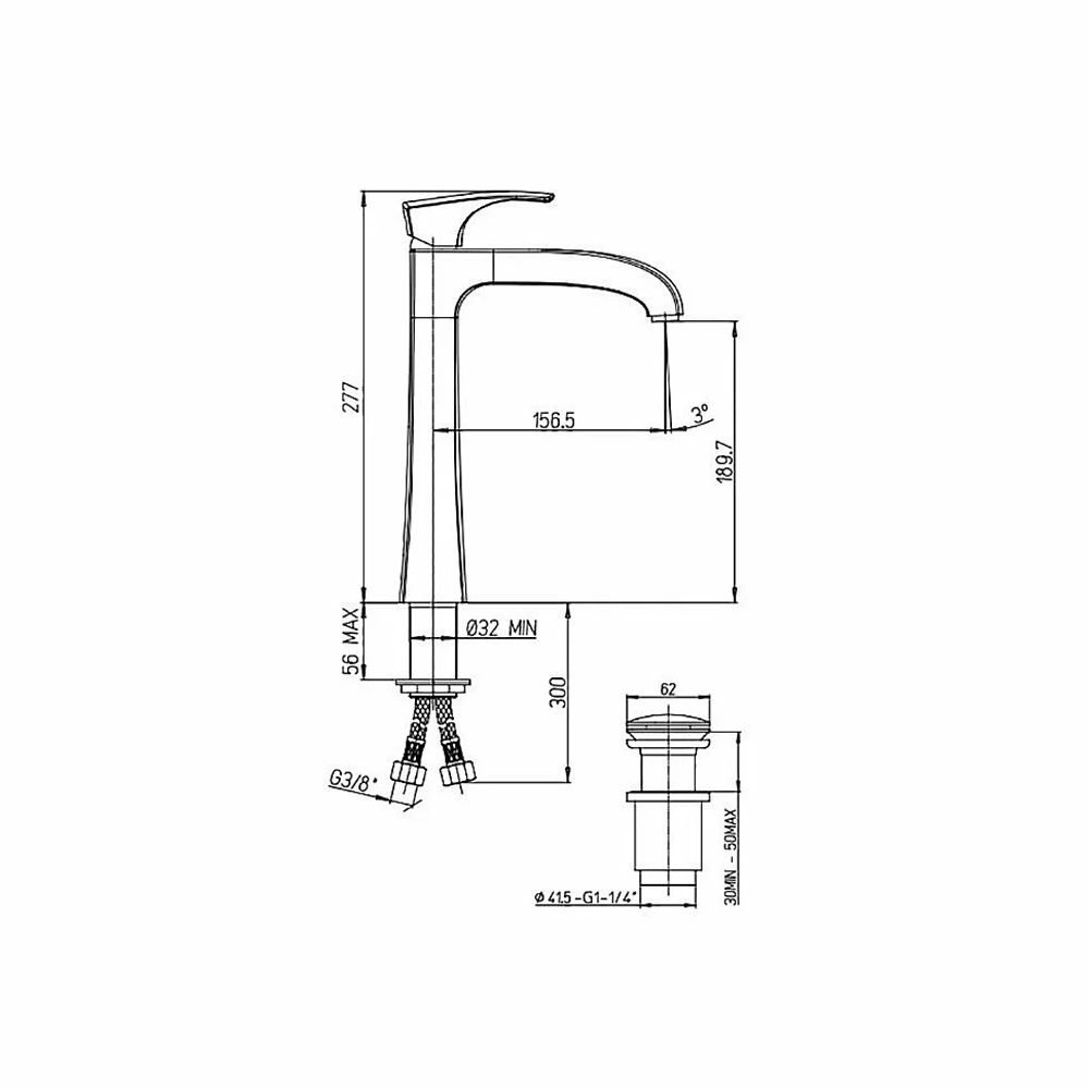Смеситель для раковины PAINI Lady 89PW211LLLSSR никель