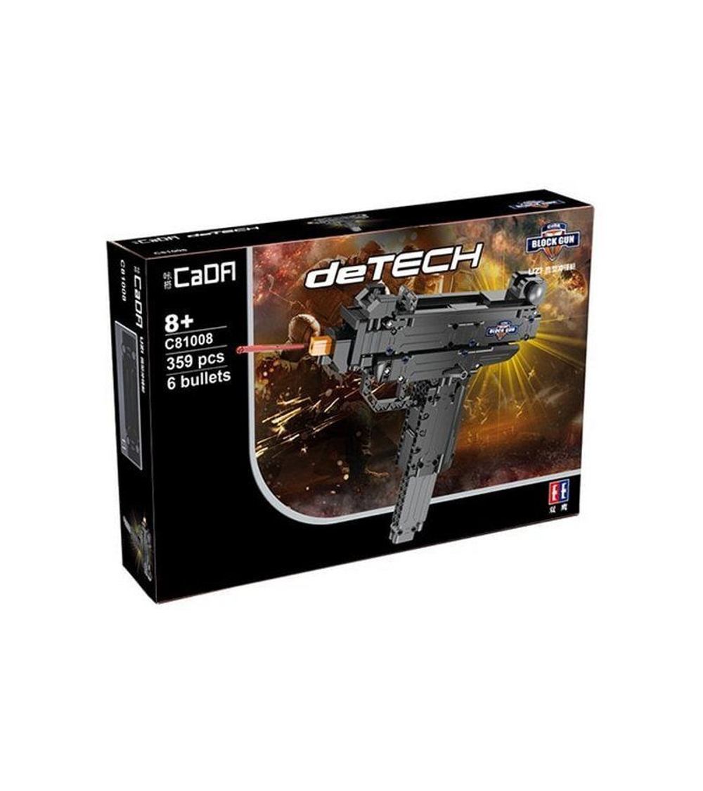 Конструктор CADA deTech пистолет-пулемет Micro Uzi (359 деталей)