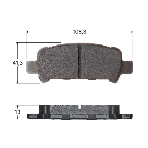 Колодки тормозные дисковые Avantech задние (противоскрипная пластина в компл.) AV1016