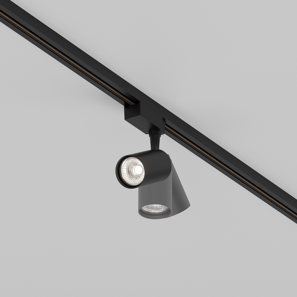Трековый однофазный светодиодный светильник Maytoni Unity Vuoro TR003-1-6W4K-S-B