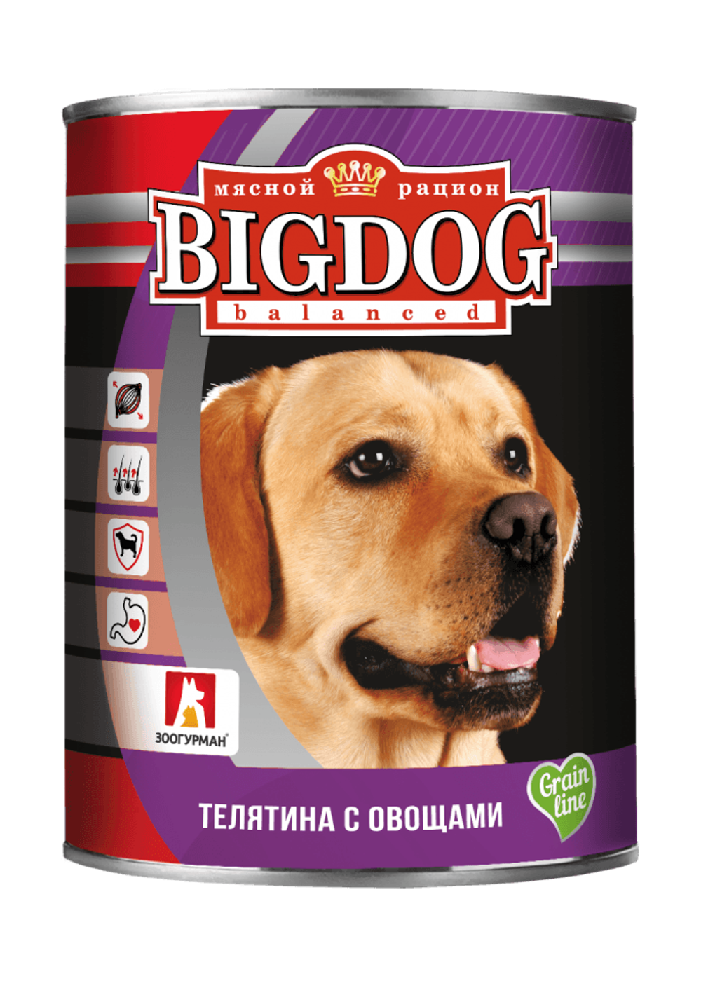 Зоогурман корм консервированный для собак big dog