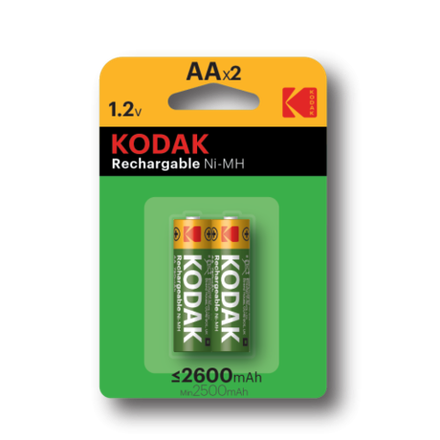 Аккумуляторы NiMH (никель-металлгидридные) Kodak HR6-2BL 2600mAh [KAAHR-2/2600mAh]