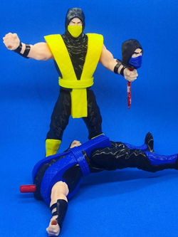 Подвижная фигурка "Скорпион" Mortal Kombat, пластик, цвет желтый
