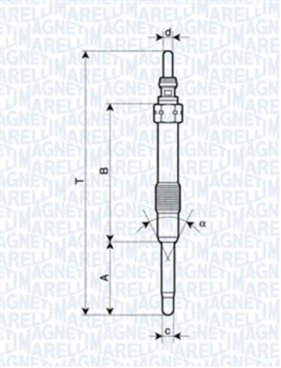 MAGNETI MARELLI - 062900053304-MAN - Glow Plug