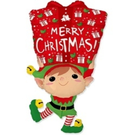 Шар (42"/108 см) Фигура, Новогодний эльф 1 шт.