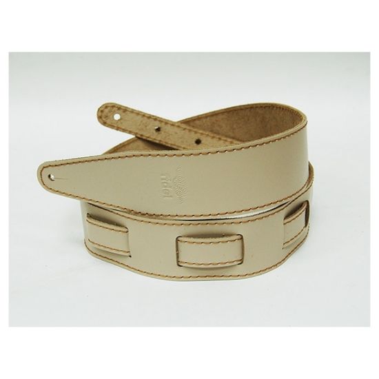 Ремень для гитары, кожаный, бежевый, Fidel FL111042LP Premier