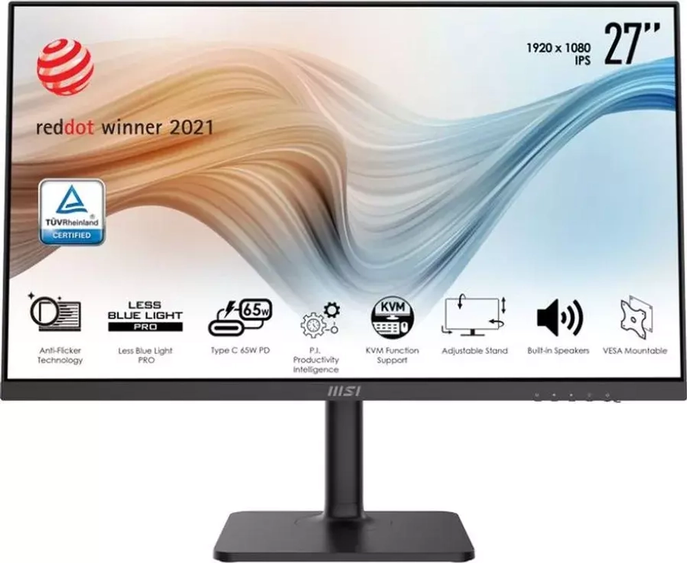 Монитор MSI Modern MD272P 27" Black 5ms HDMI, DisplayPort (9S6-3PB19H-048)