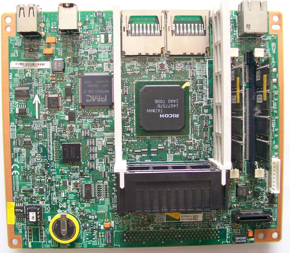 Плата управления принтером Ricoh MP301 PWB:CONT:DC2 CHOSHU D1275411J + RAM