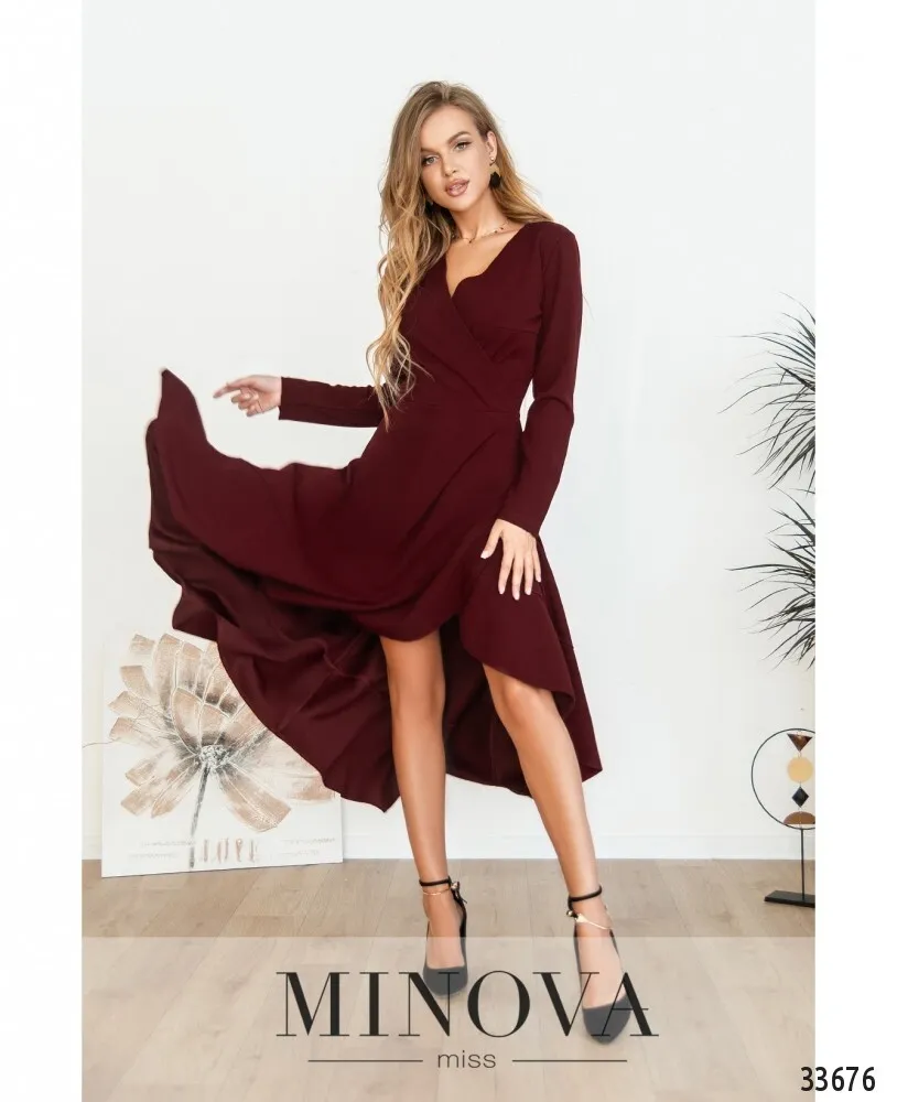 Платье 3121-бордо Minova