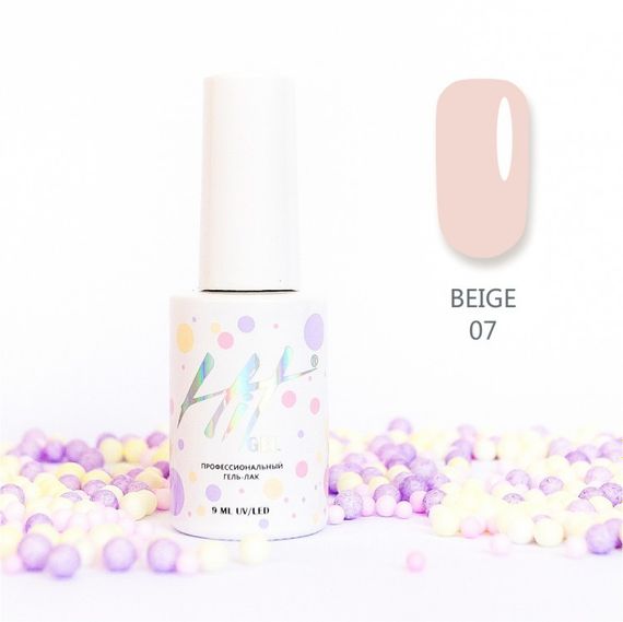 Гель-лак ТМ &quot;HIT gel&quot; №07 Beige, 9 мл