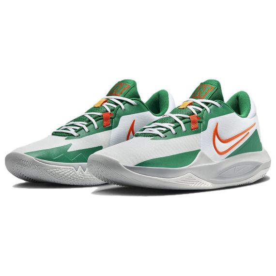NIKE Precision 6 Баскетбольные кроссовки Низкие Белые Зеленые Оранжевые Унисекс