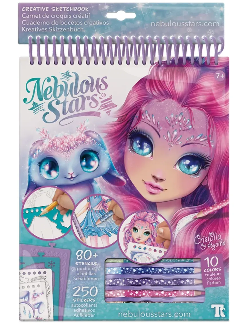 Раскраска для девочек серия Cristalia