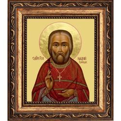 Геннадий Здоровцев пресвитер, священномученик. Икона на холсте.