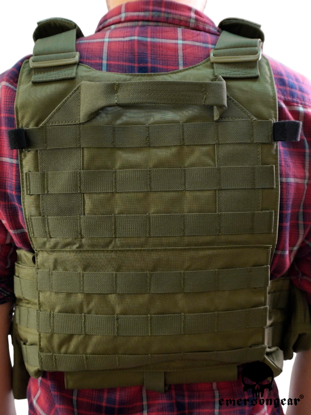 Бронежилет EmersonGear LBT6094A Style Plate Carrier w 3 pouches (EM7440RG). Олива
