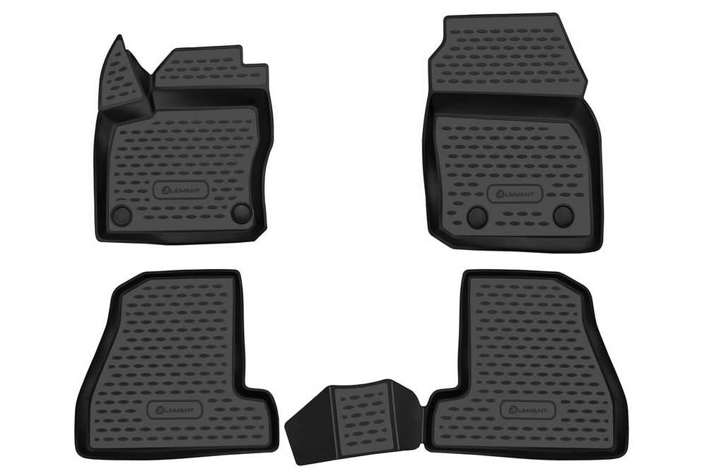 Коврики 3D в салон FORD Focus 3, 2015-, 4 шт. (полиуретан) Element.ELEMENT3D1671210K