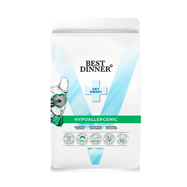 Сухой корм Best Dinner Vet Hypoallergenic при аллергии у собак 2 кг (Бест Диннер свинина рис)