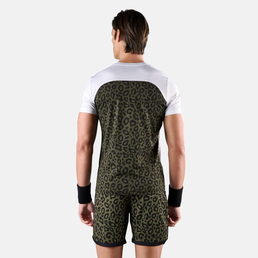 Мужское теннисное поло Hydrogen Tech Panther T-Shirt Men - White, Multicoloured