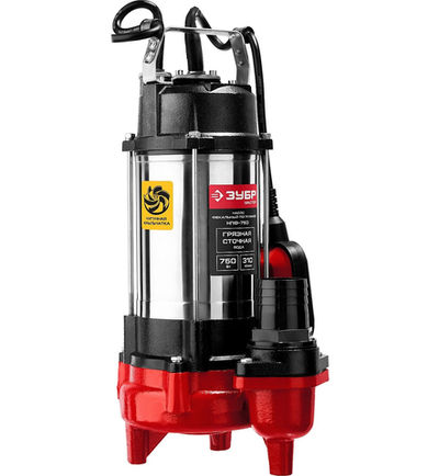 ЗУБР 750 Вт, фекальный насос (НПФ-750)