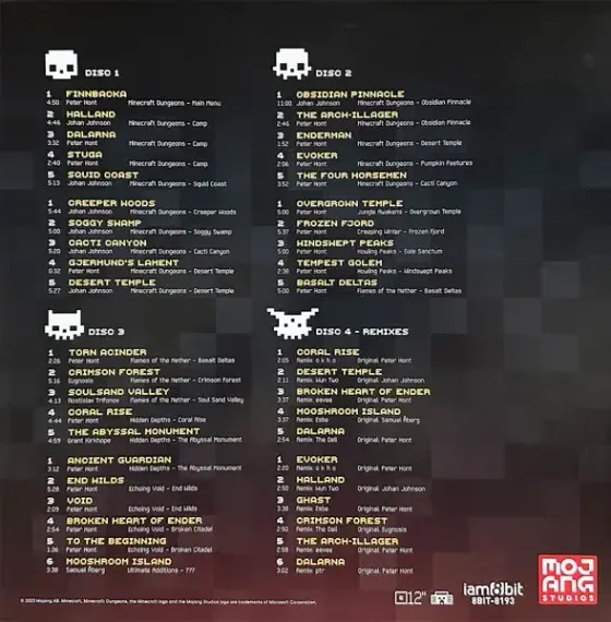 OST - Various – Minecraft Dungeons: Lower Levels - Red, Orange, Yellow, Purple - 4LP