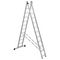 Лестница алюминиевая Алюмет двухсекционная 2x12 ступеней (5212)