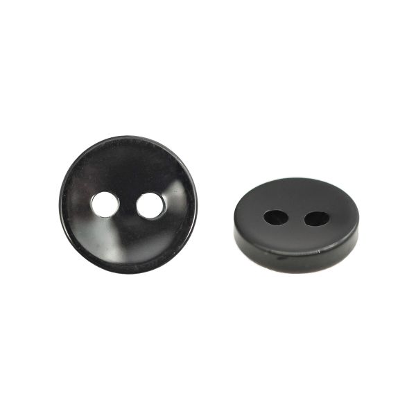 Пуговицы 2 прокола 14L=9 мм, (Black (черный)), NE74, 144 шт
