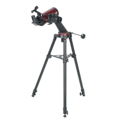 Телескоп Veber NewStar MAK90 AZIII под углом сбоку, черный штатив