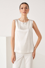 22861 Блузка женская (молочный)