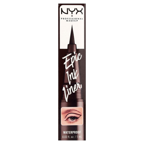 NYX Professional Makeup, водостойкая подводка для волос Epic Ink, оттенок 04 молочный шоколад, 1 мл (0,03 жидк. унции)