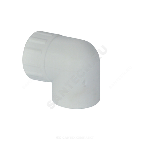 Угольник PP-R комбинированный белый Дн 25х3/4" ВР RTP (РосТурПласт) 10793