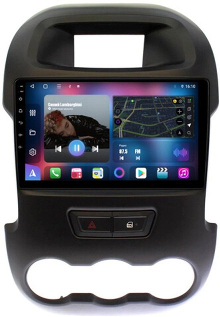 Магнитола для Ford Ranger 2011-2015 - FarCar 245M монитор 9" QLED на Android 13, 8-ядер, CarPlay, 4G SIM-слот