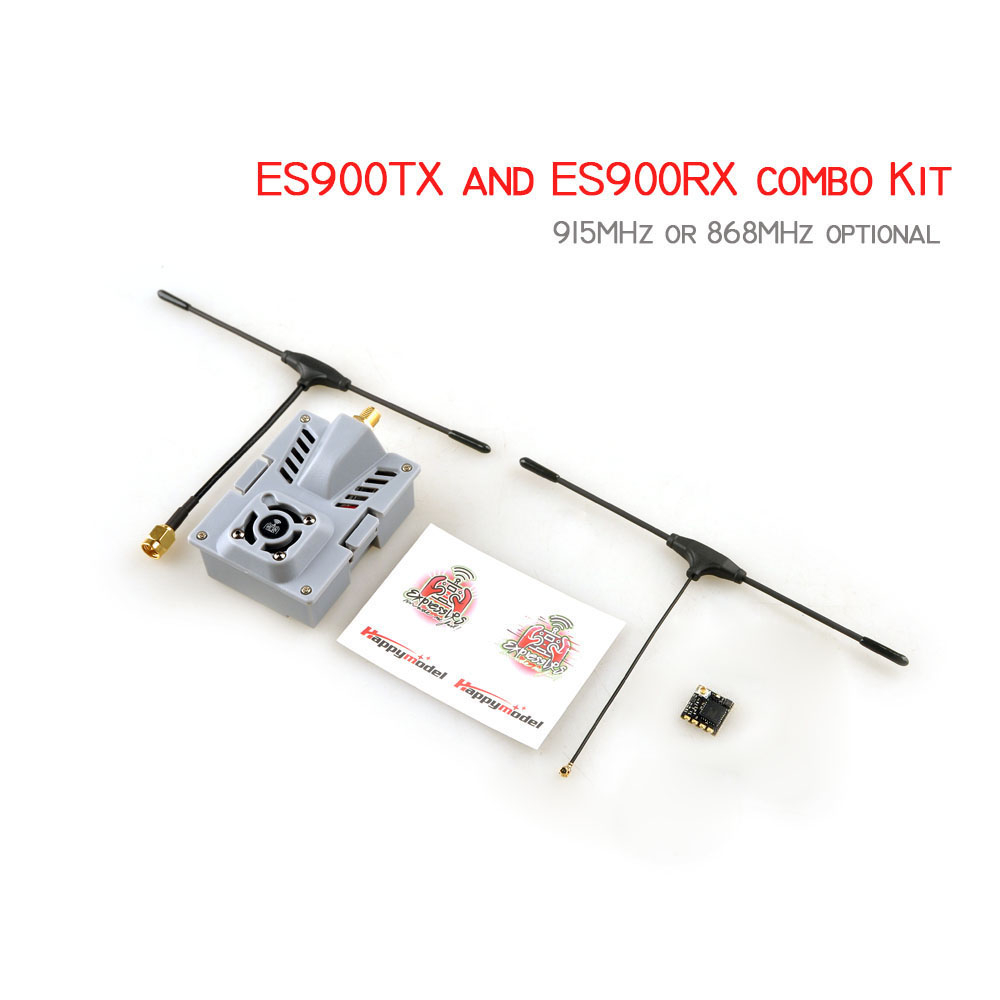 Набор Передатчик + Приемник (TX) Happymodel ES900TX Micro (RX) ES900RX ELRS 915/868 МГц