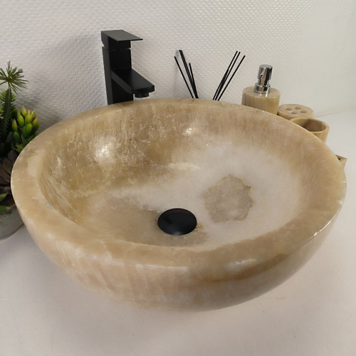 Раковина из оникса Bowl Yellow BO-64726 44*45*17 0200