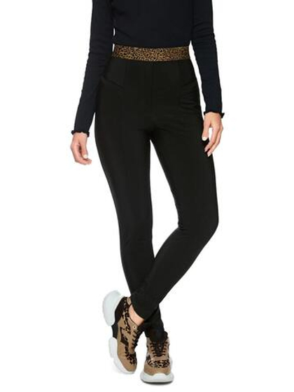Marc Cain Леггинсы с эластичным анималистичным поясом