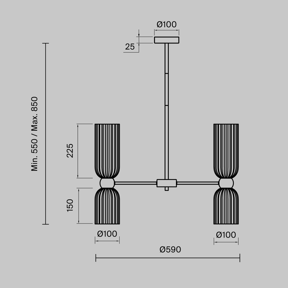 Подвесной светильник Maytoni MOD302PL-10W