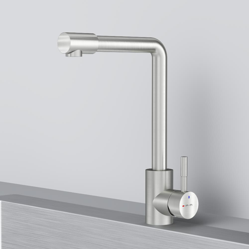 Смеситель для кухни с L-изливом, сатин AM.PM X-Joy S F85B05011