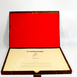 [Офорты Франсиско Гойи] Антонио де Орна. Папка из кожи «Тавромахия (Бой быков)». Кожа