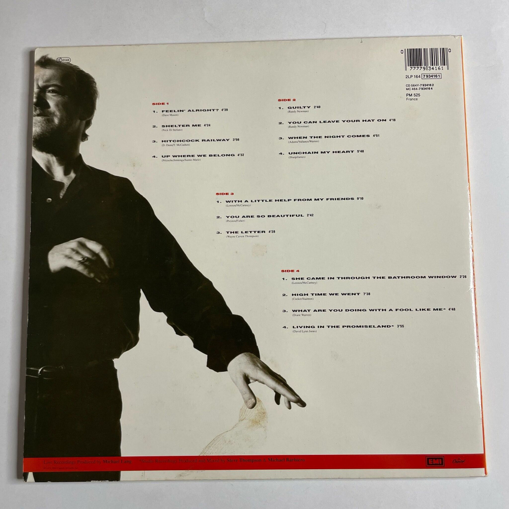 Винтажная виниловая пластинка LP Joe Cocker Live (Germany 1990)