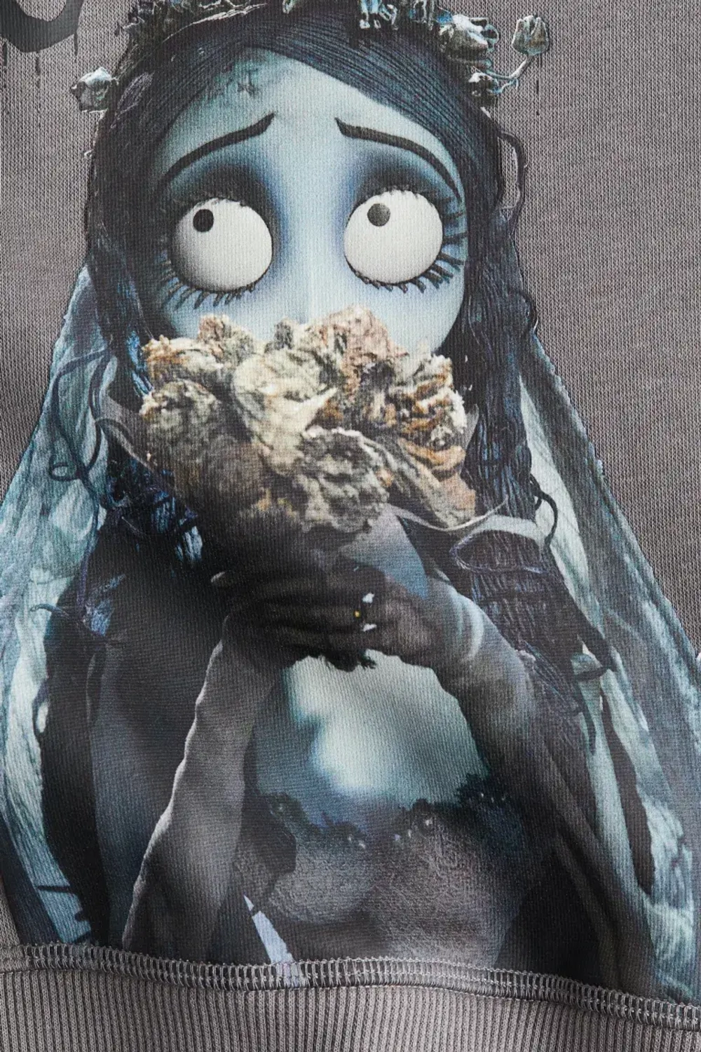 H&M Толстовка с принтом, темно-серый