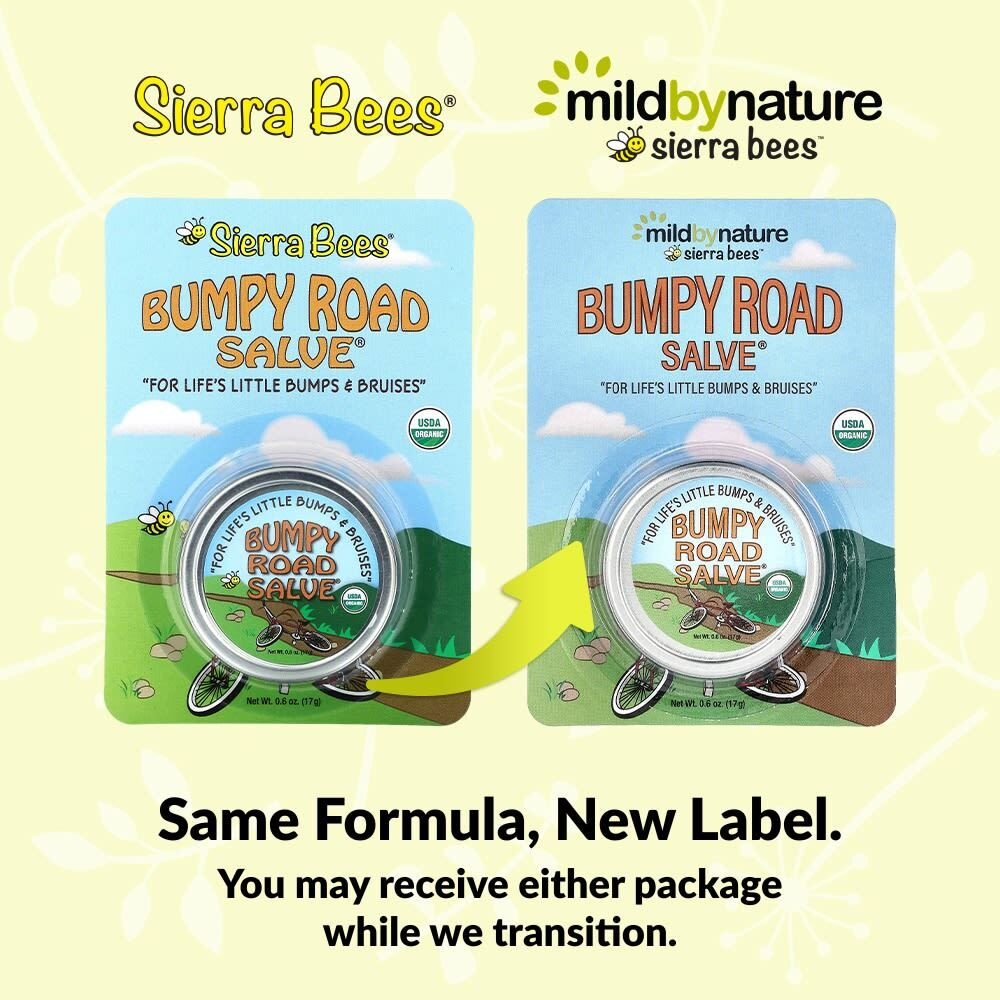 Mild By Nature, Sierra Bees™, Bumpy Road Salve®, мазь от ушибов, 17 г (0,6 унции)