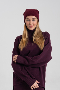 Шапка вискоза + шерсть лана