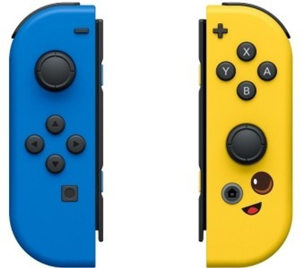 Игровой контроллер Nintendo Joy-Con Fortnite Edition синий-желтый