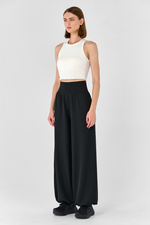 Брюки макси с манжетами с карманами