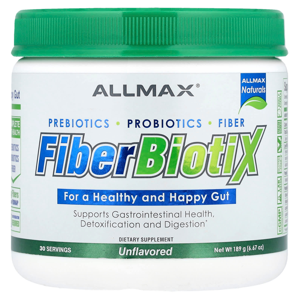 ALLMAX, FiberBiotiX, без добавок, 189 г (6,67 унции)
