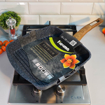 Сковорода гриль 28*28см Premium blue