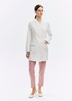 Халат медицинский женский Лафинесс, белый
