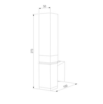 Уличный настенный светодиодный светильник 1534 TECHNO LED черный Elektrostandard