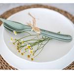 Набор столовых приборов klikk, organic, зеленый, 3 пред.
