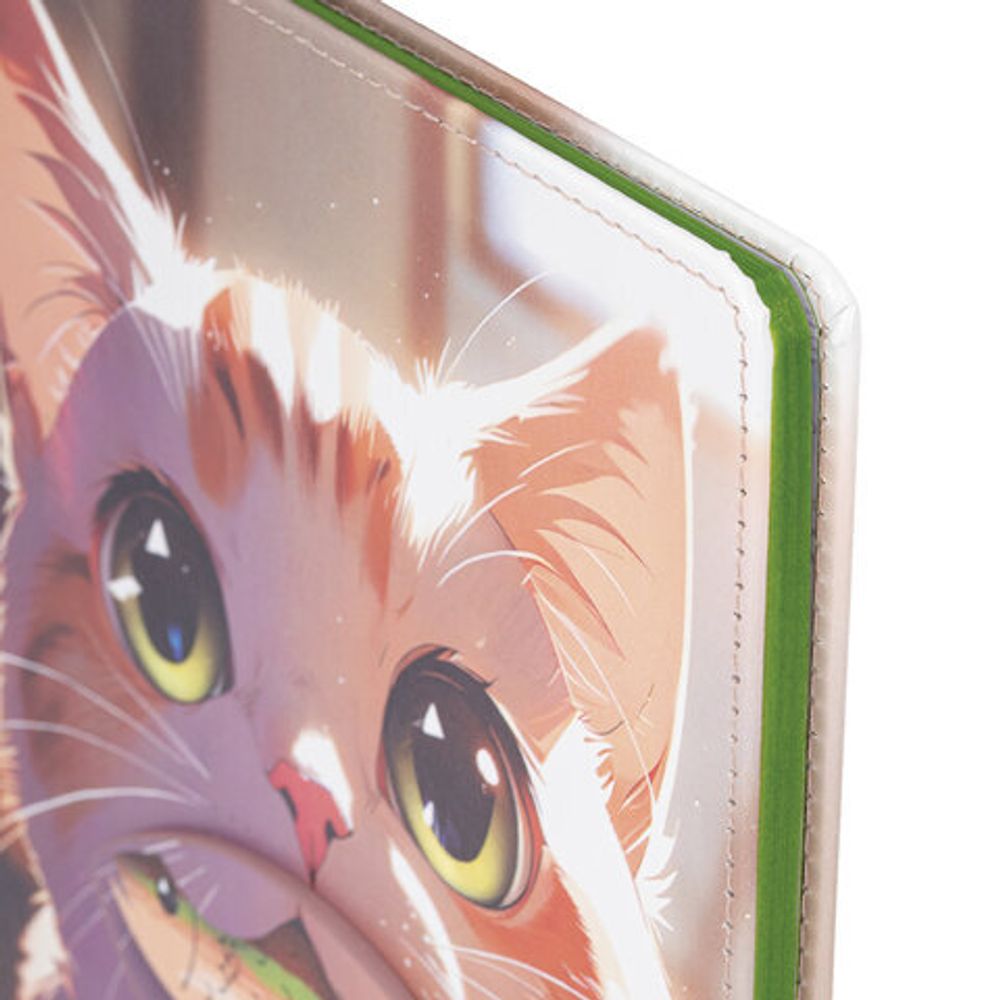 Дневник 1-11 класс 48 л., кожзам (твердая), застежка, BRAUBERG, "Котик с рыбкой", 107229