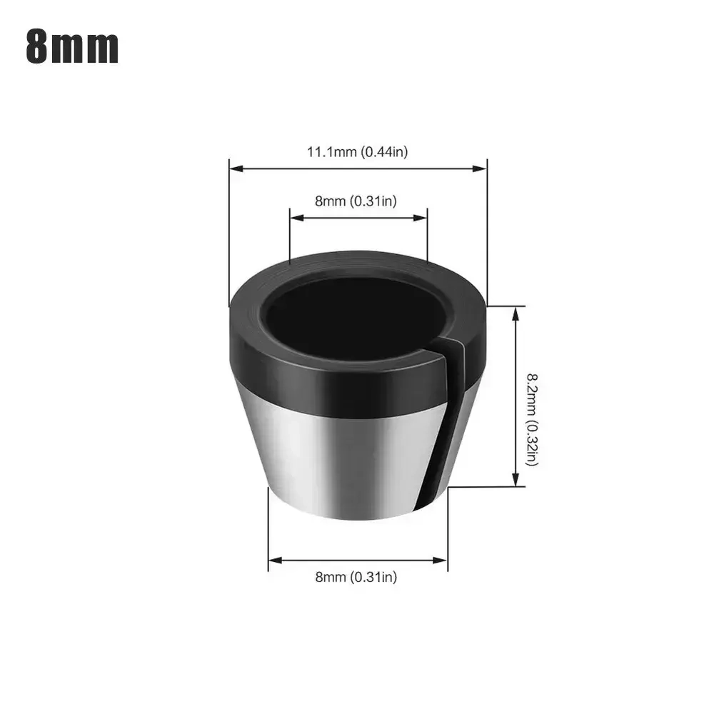Цанга 8 мм для кромочного фрезера. 1 шт