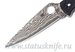 Нож Spyderco Endura 4 Black Pakkawood Damascus Exclusive C10WDBKфотография - 2